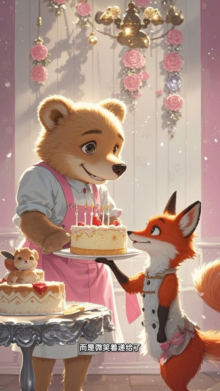 宝宝睡前故事彩虹蛋糕店:宝宝们要学会分享与包容哦