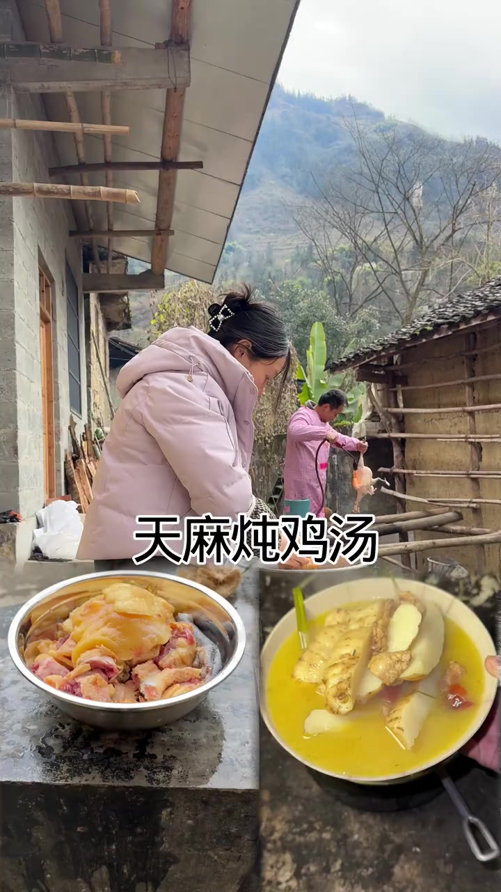 天麻炖鸡汤