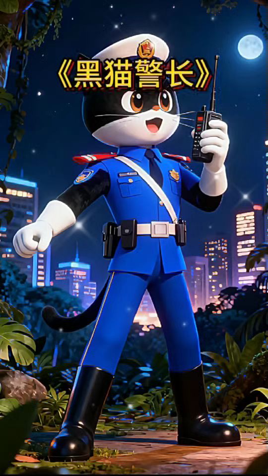 早教儿歌《黑猫警长》