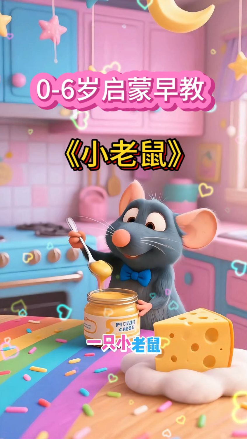 0-6岁启蒙早教儿歌《一只小老鼠》