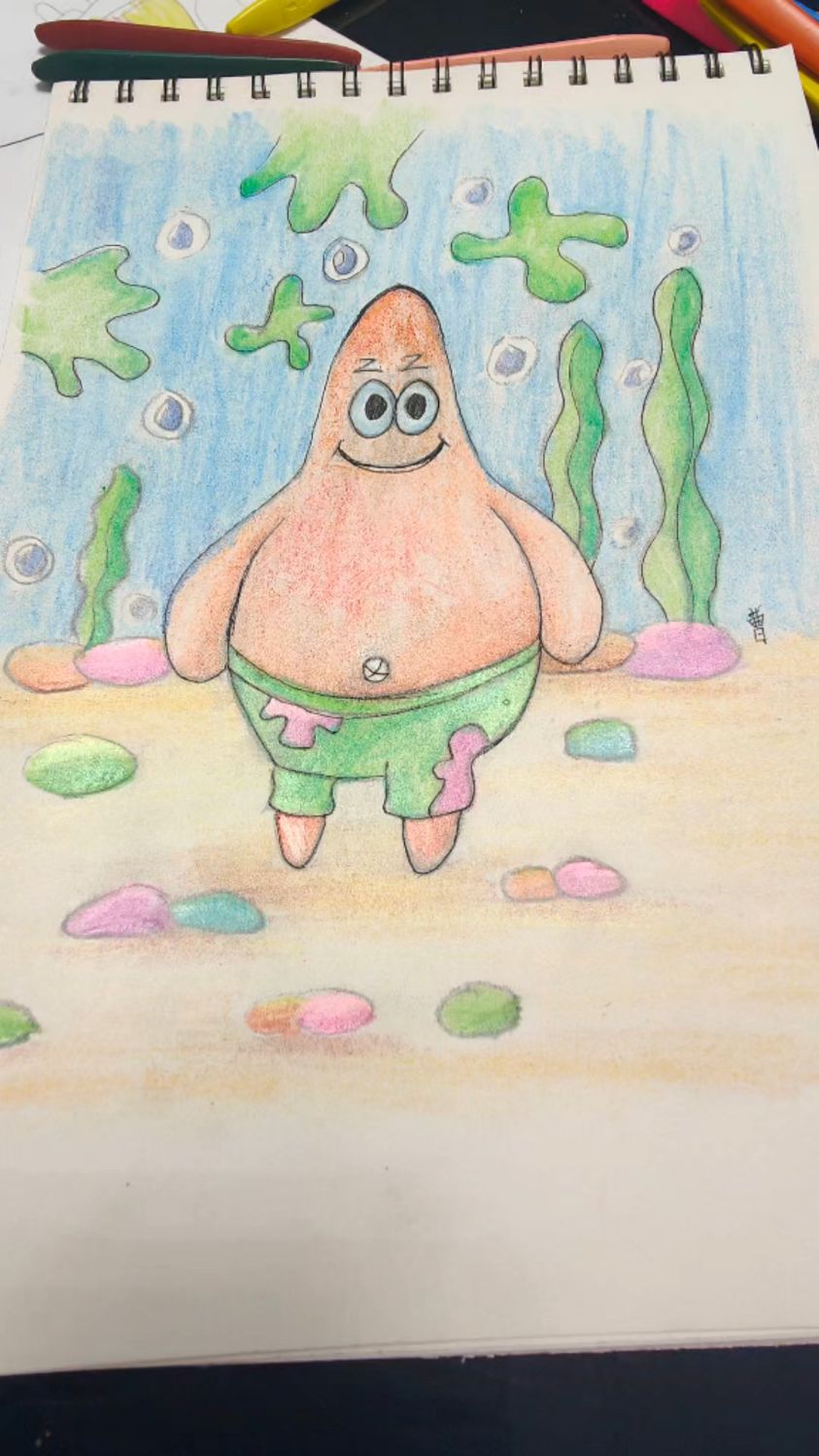 简笔画:简笔画派大星绘画