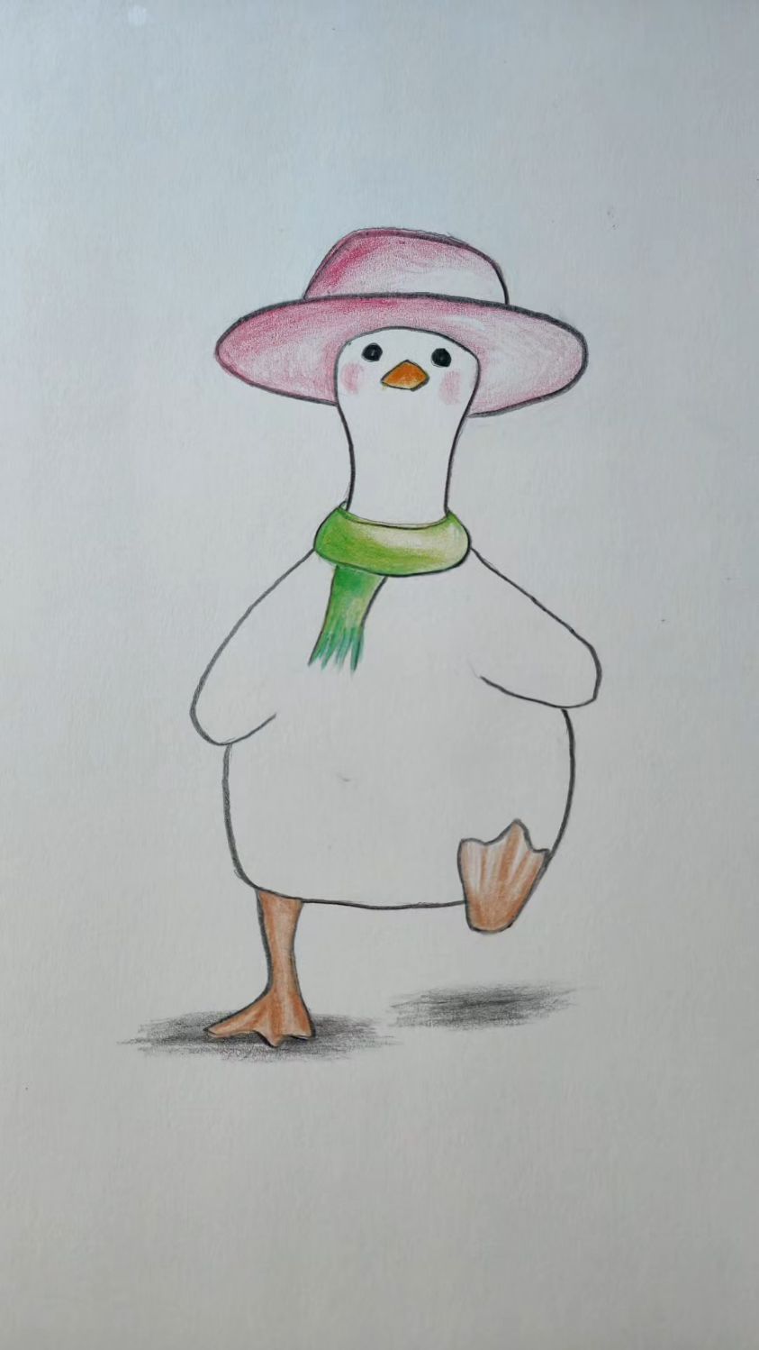 零基础画简笔小鸭子