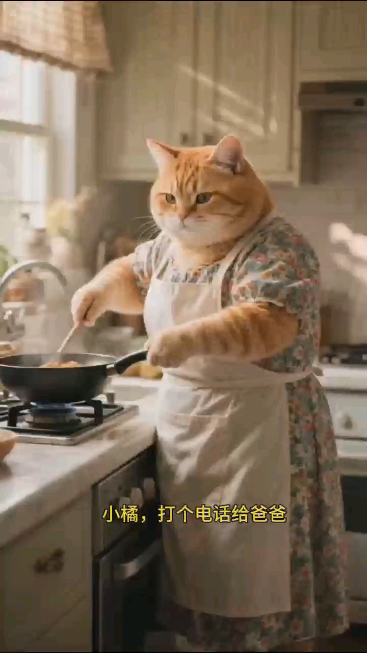 打电话#搞笑视频#搞笑段子#橘猫#即梦ai#沙雕