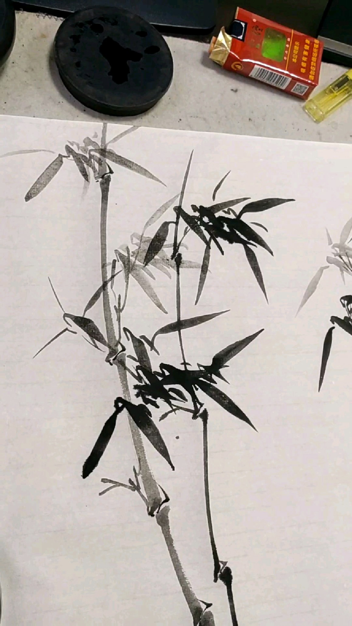 国画竹《六一七》