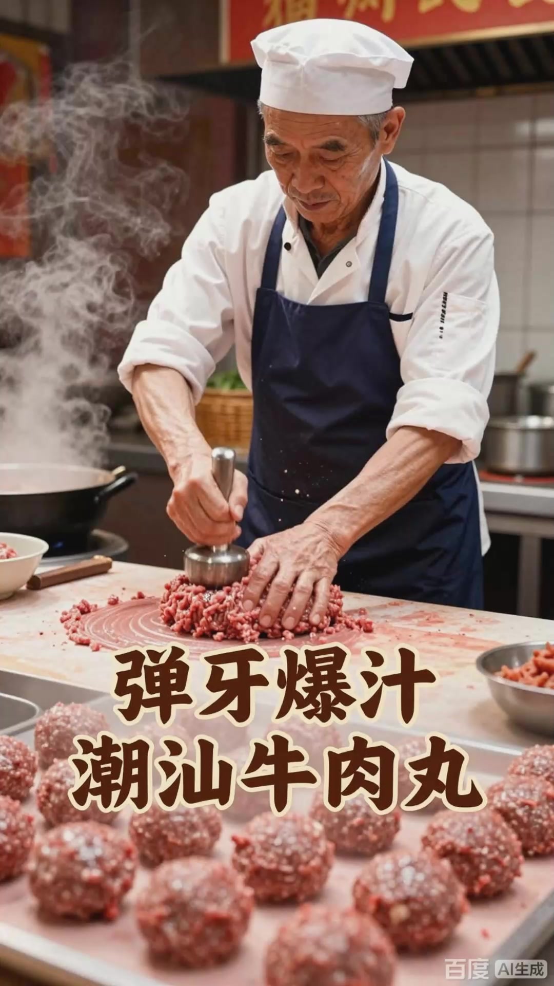 潮汕牛肉丸：Q弹劲道，牛肉鲜香浓郁