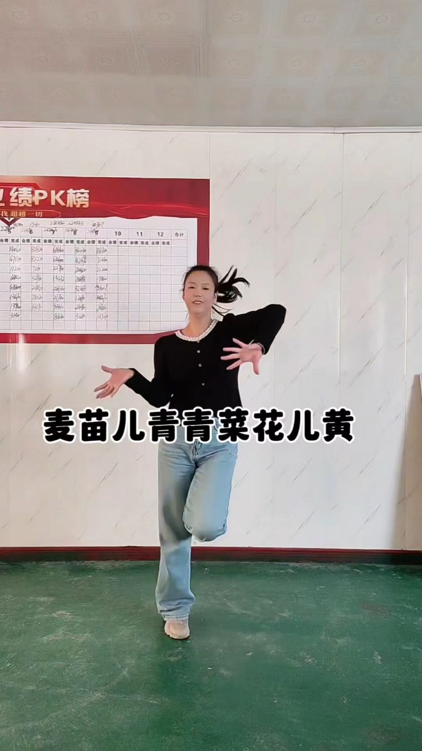 麦苗儿青青菜花儿黄