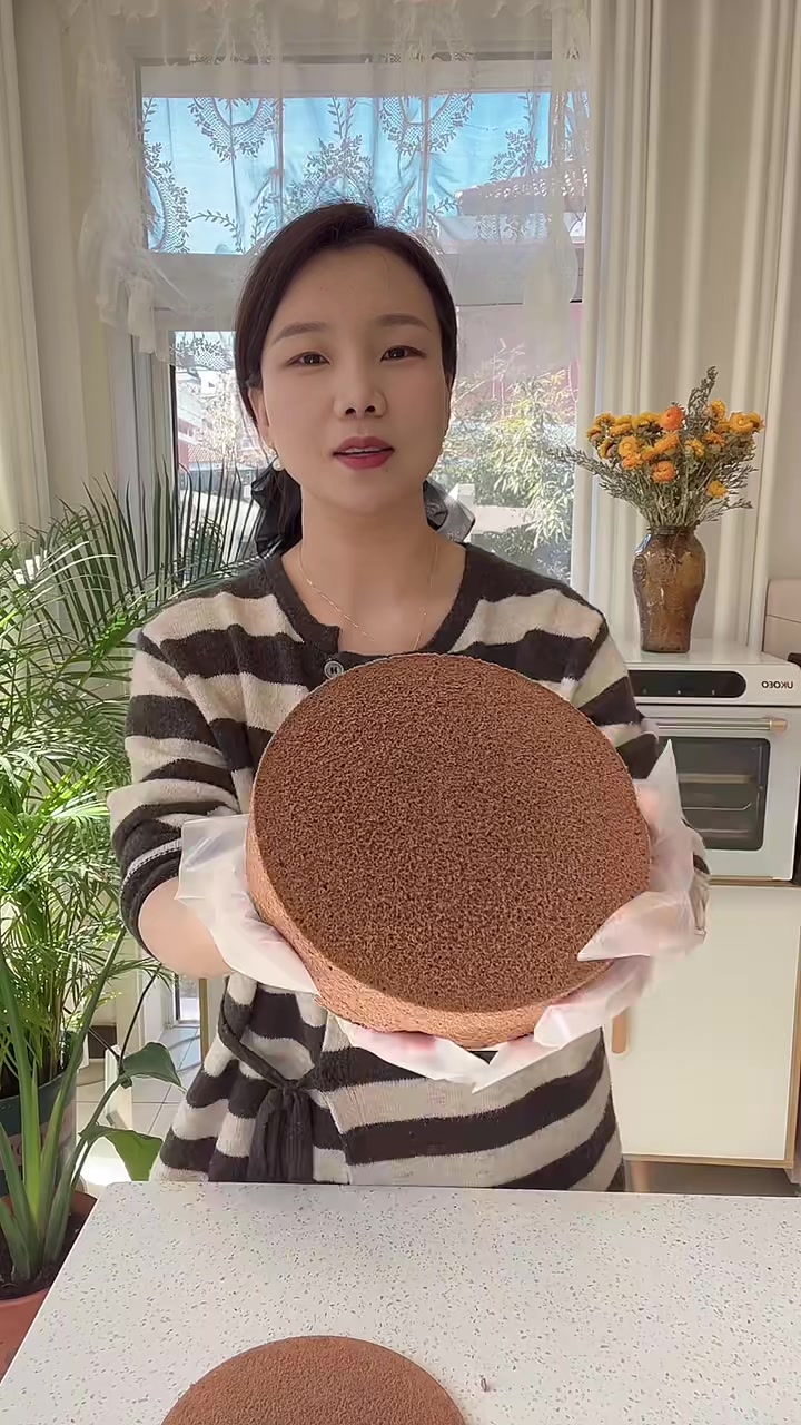 一次成功的寸可可戚风蛋糕