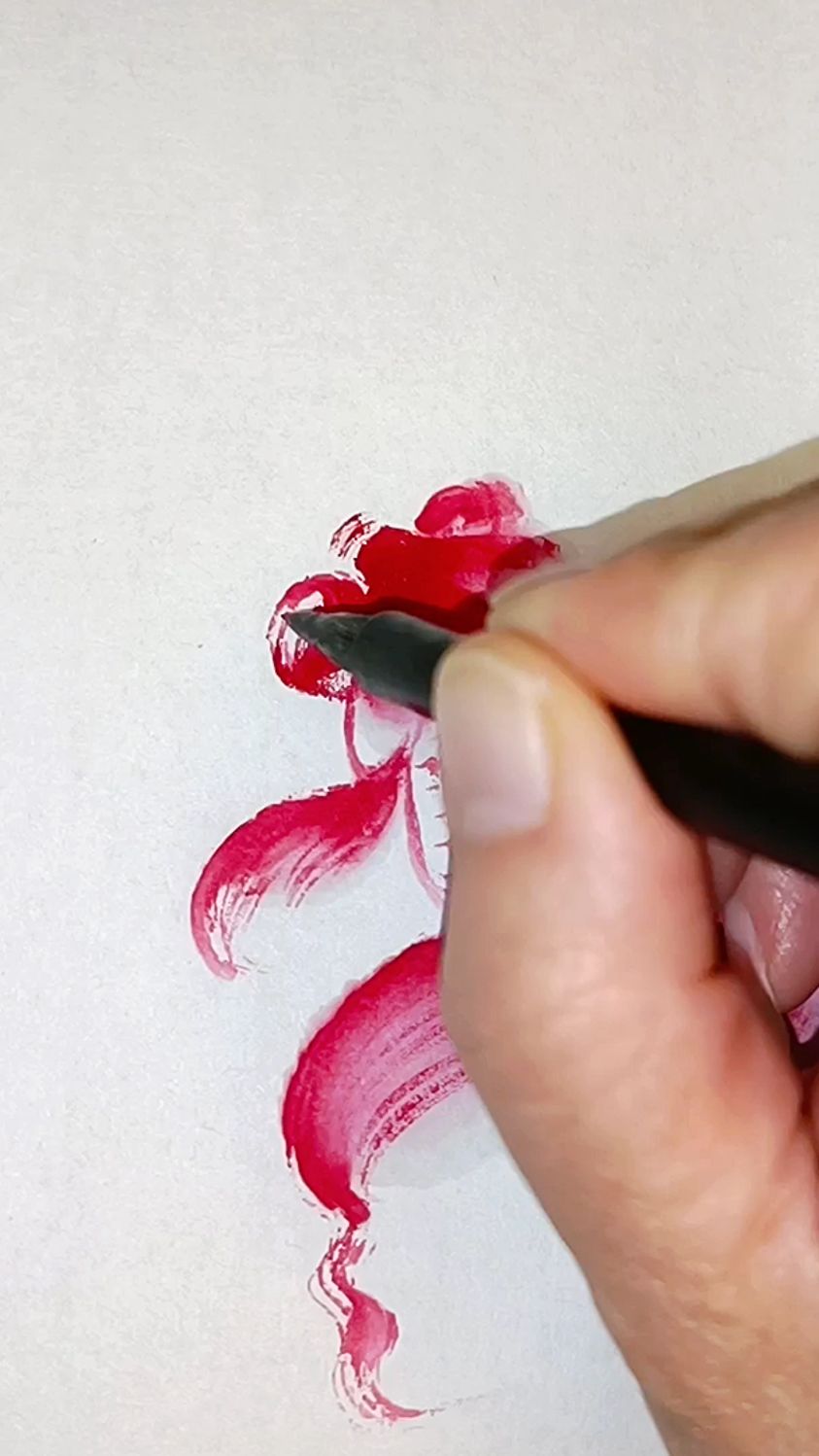 教你简单画金鱼，画法超简单！赶快学起来吧