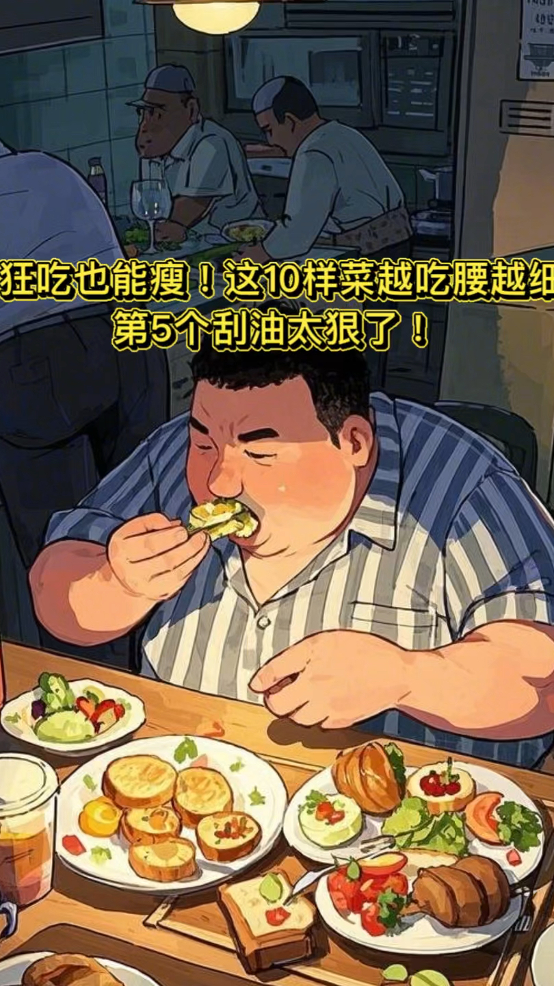 狂吃也能瘦!这10样菜越吃腰越细,第5个刮油太狠了!