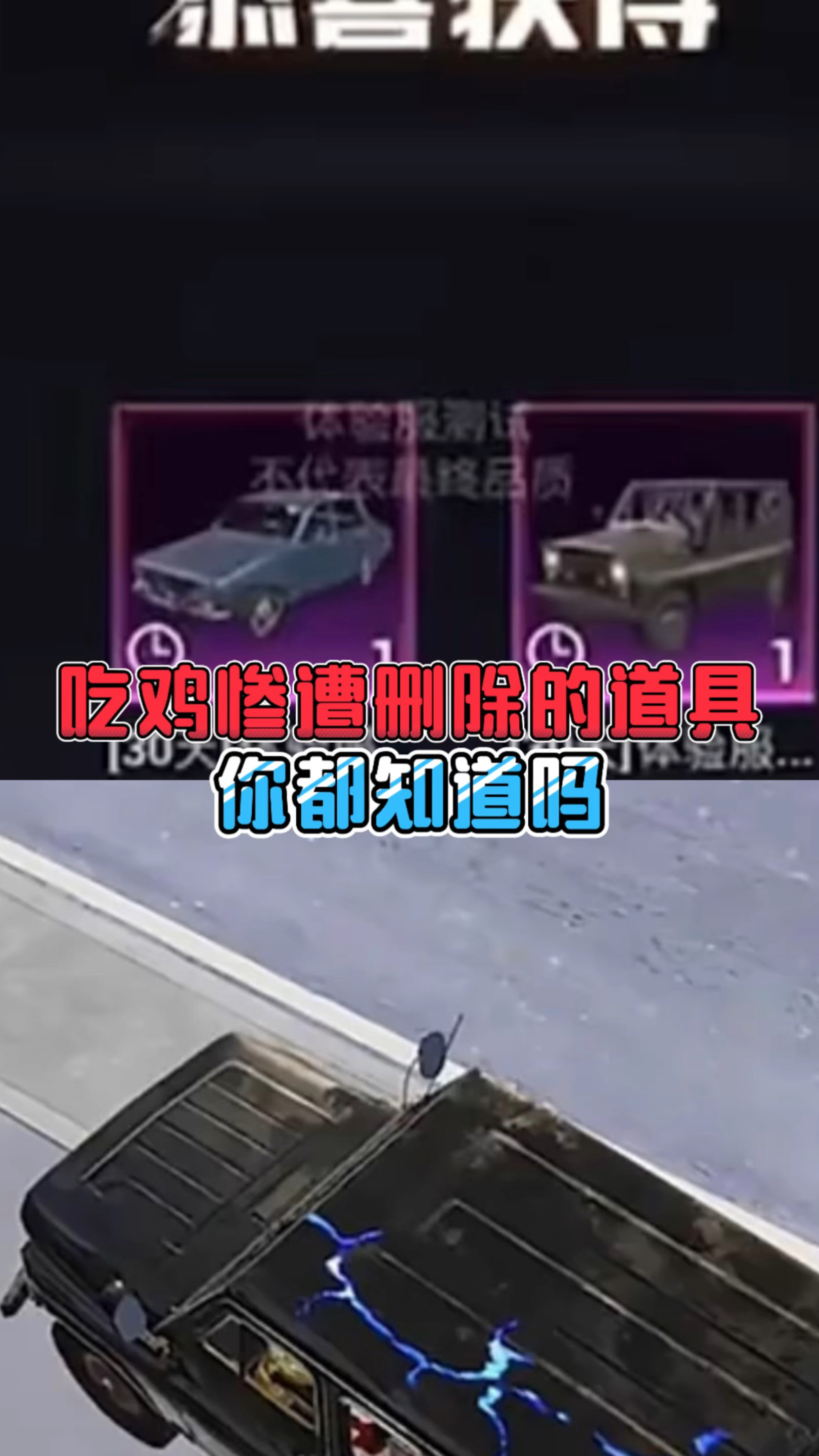 吃鸡惨遭删除的道具，你都知道吗