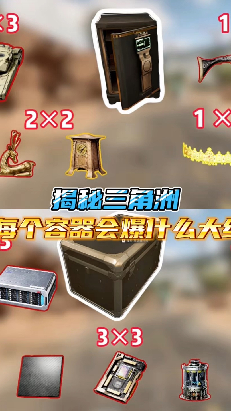 揭秘三角洲,每个容器会爆什么大红