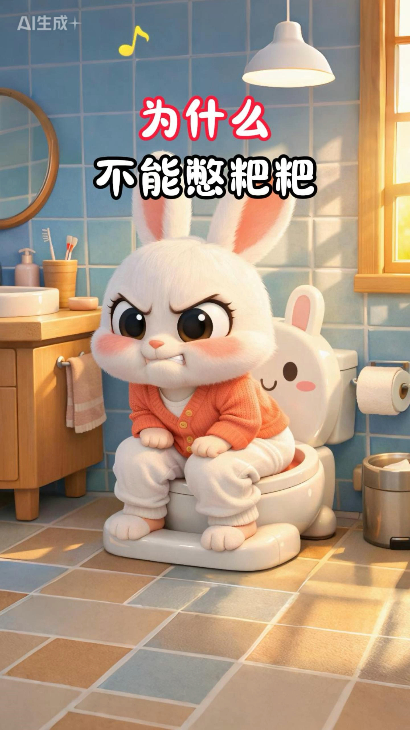 儿童故事《为什么不能憋粑粑》