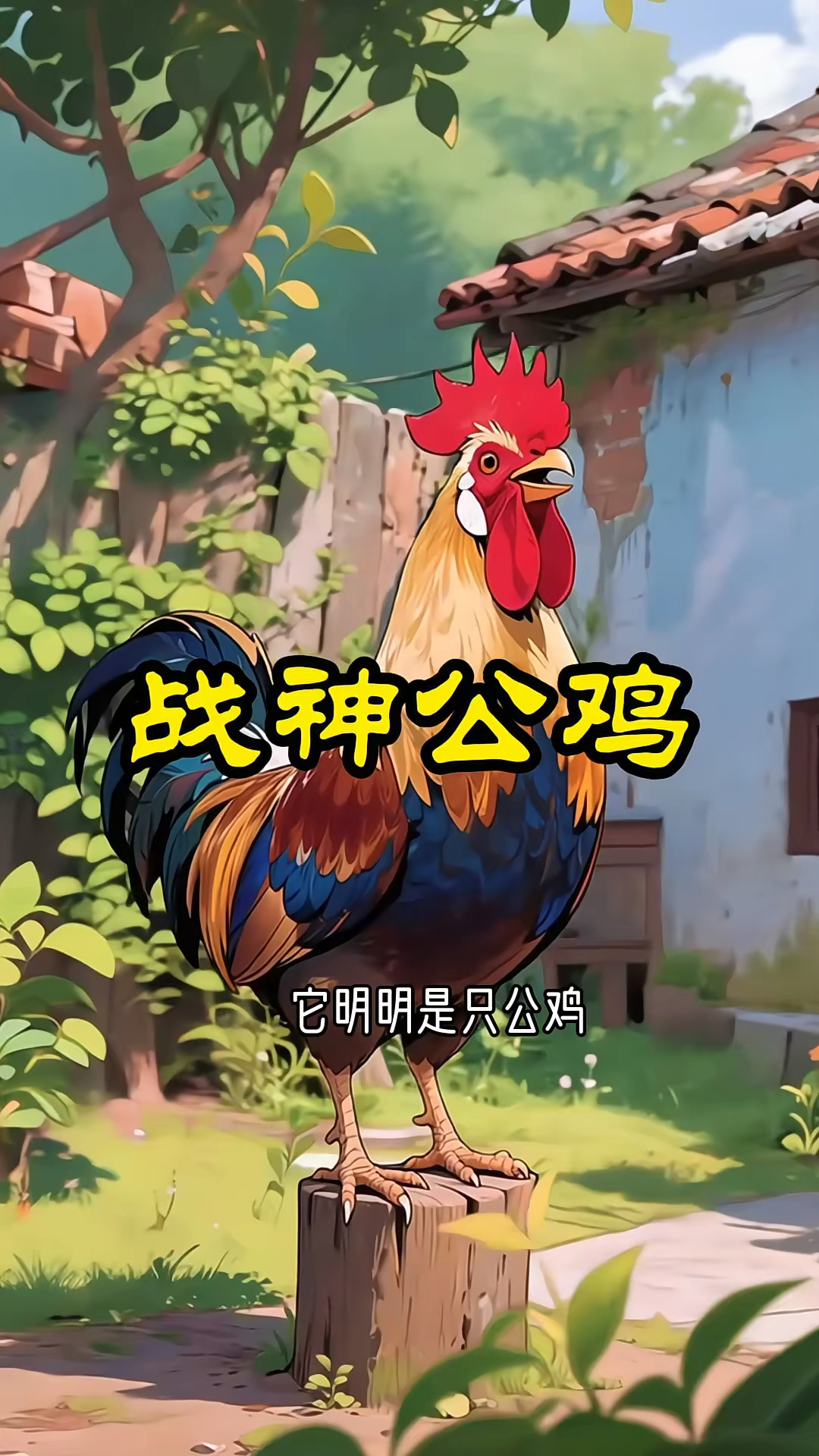 它明明是一只公鸡