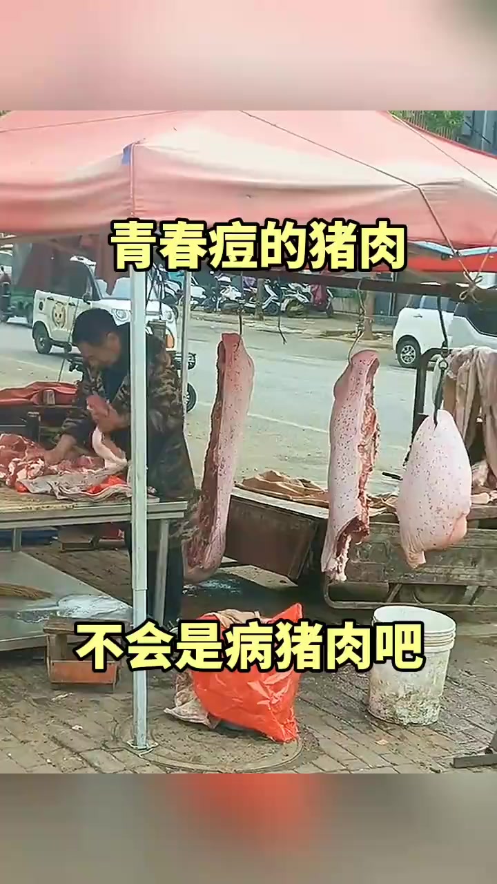 青春痘的猪肉,不会是病猪肉吧!