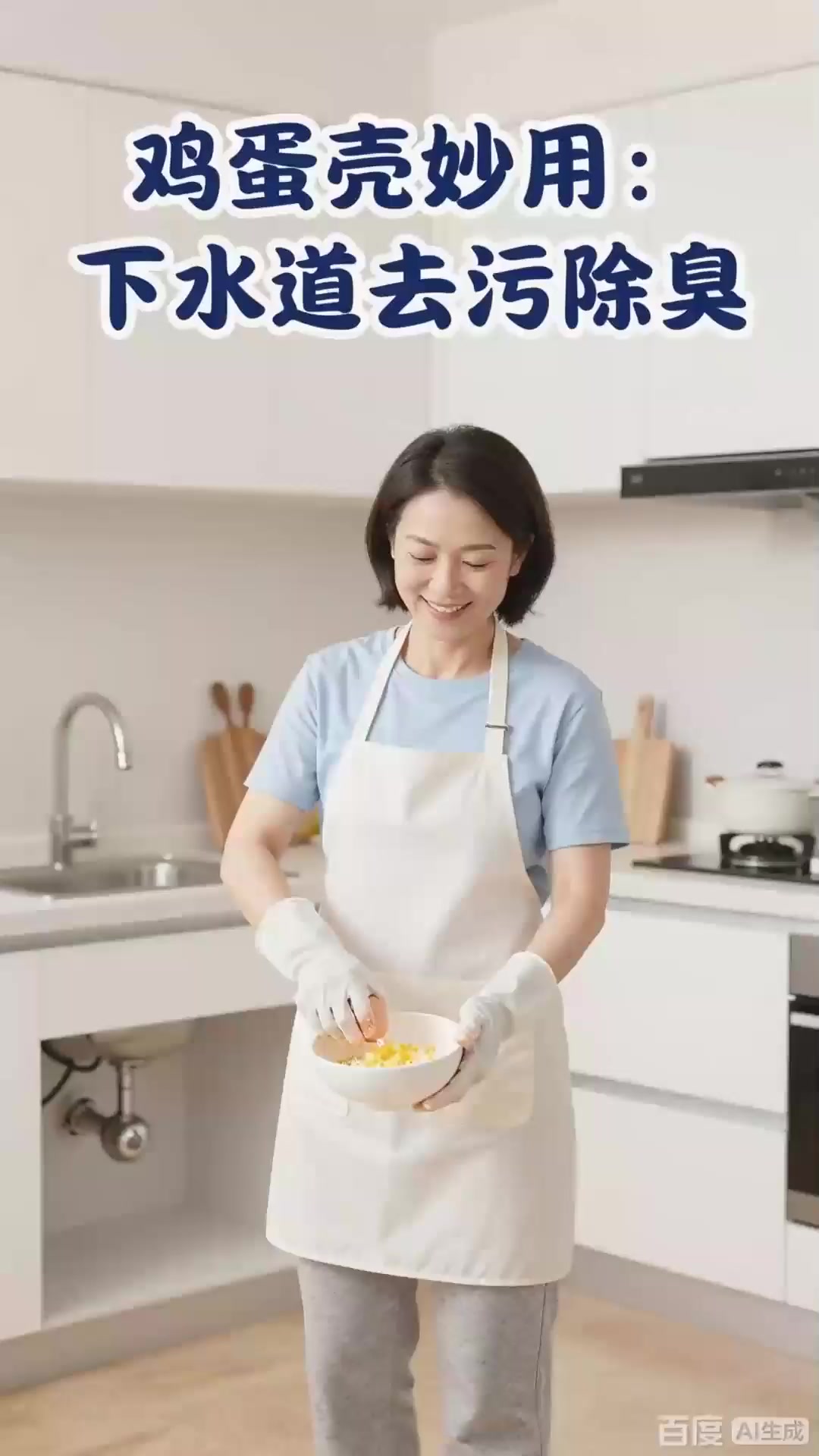 真厉害鸡蛋壳碾碎倒进下水道，去污又除臭！