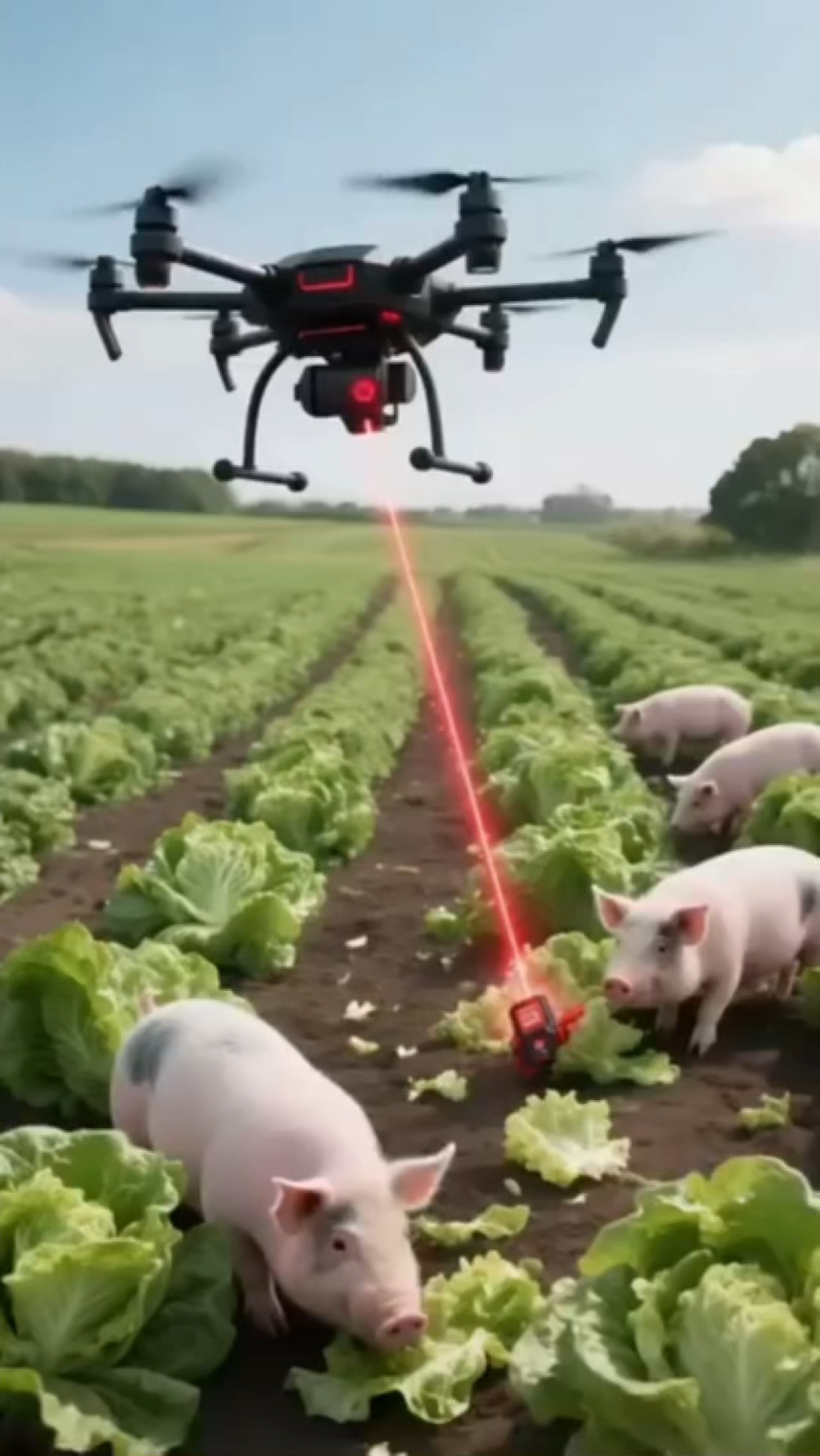 小猪又来偷吃白菜了