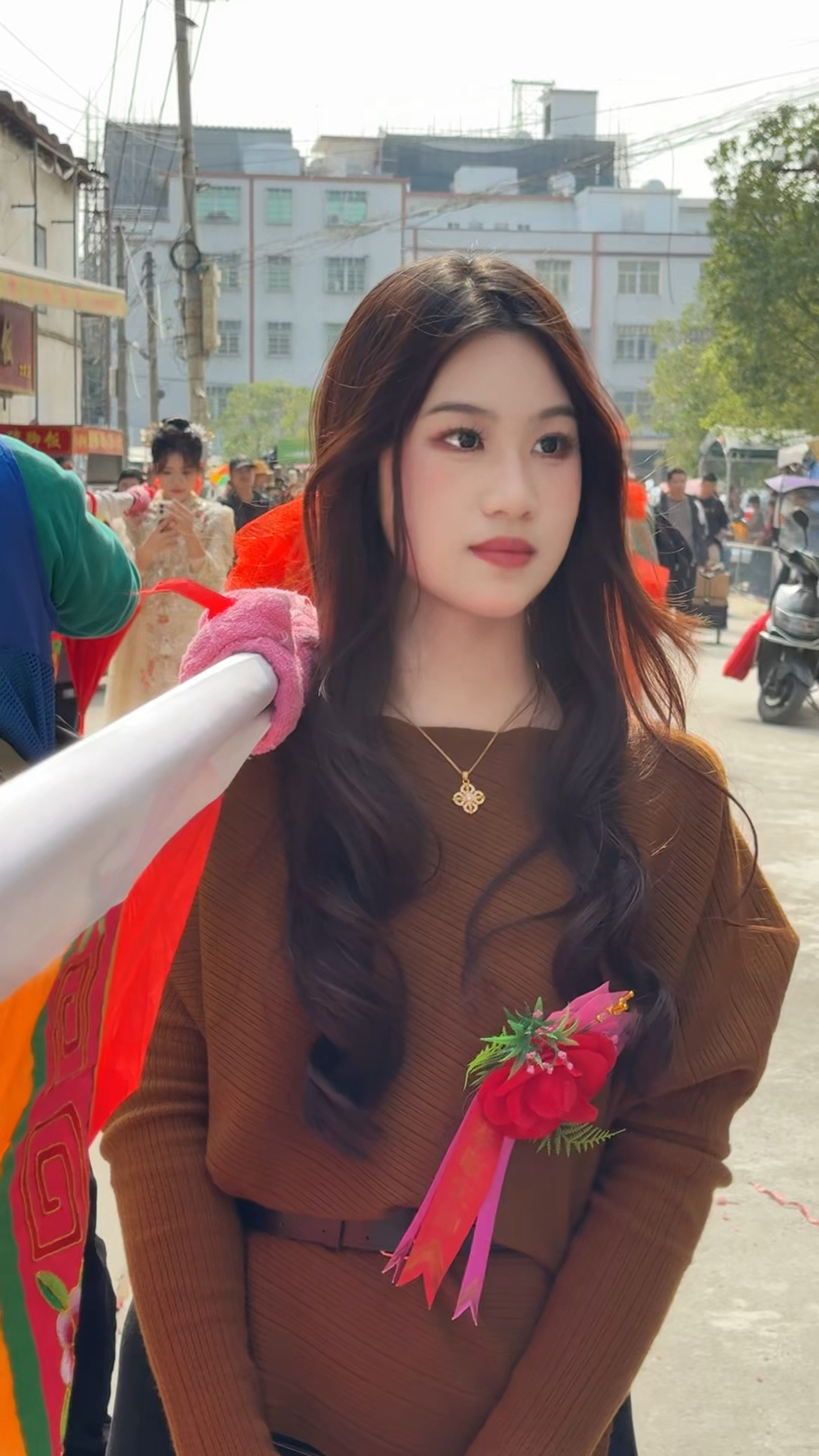 谁能扛住这个歪头杀#清纯甜美 #潮汕标旗 #潮汕女孩 #谷饶头埔