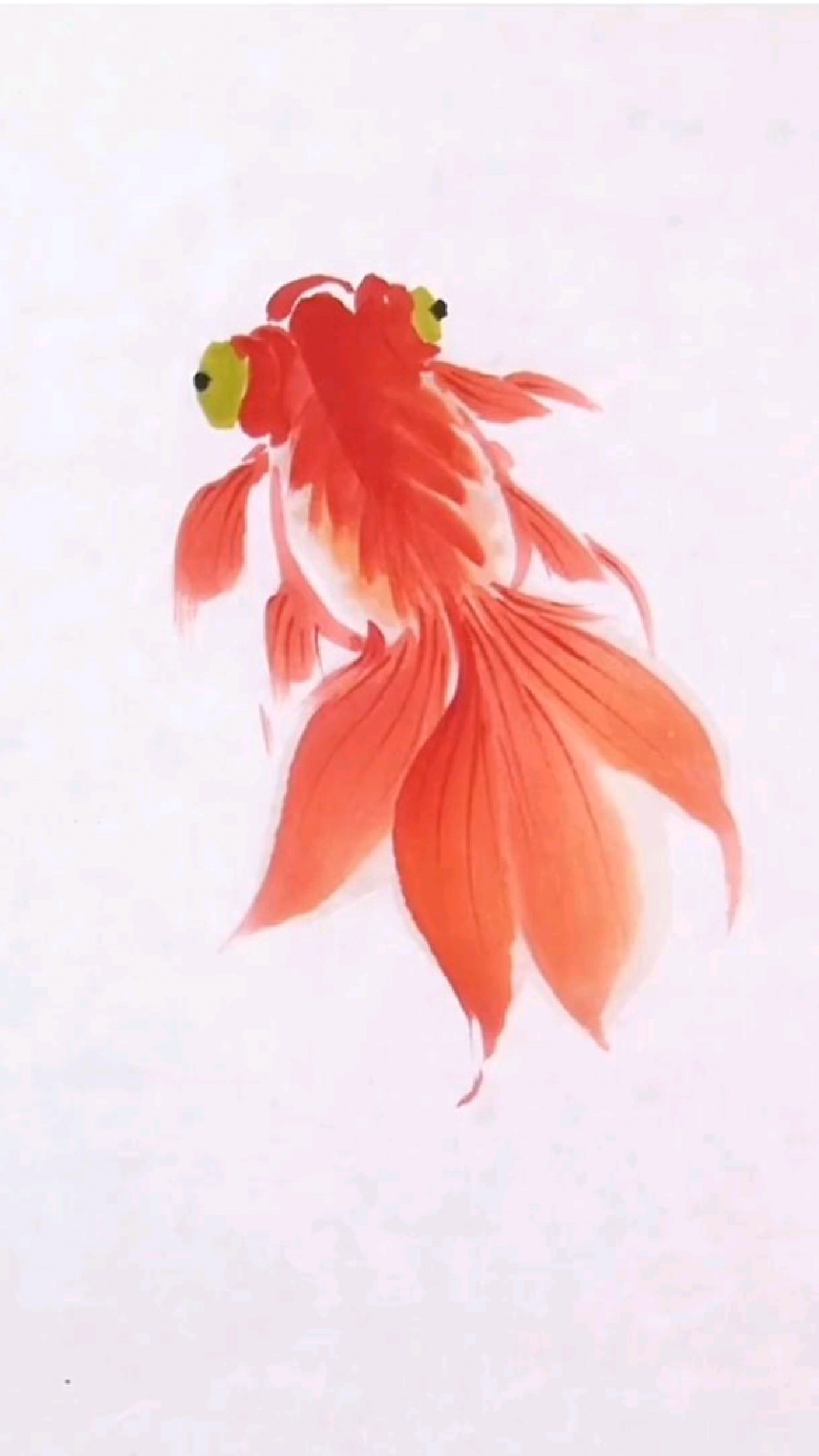 国画小金鱼的画法