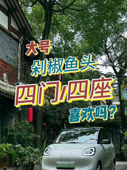 大号「剁椒鱼头」,宏光MINIEV四门/四座,喜欢吗?