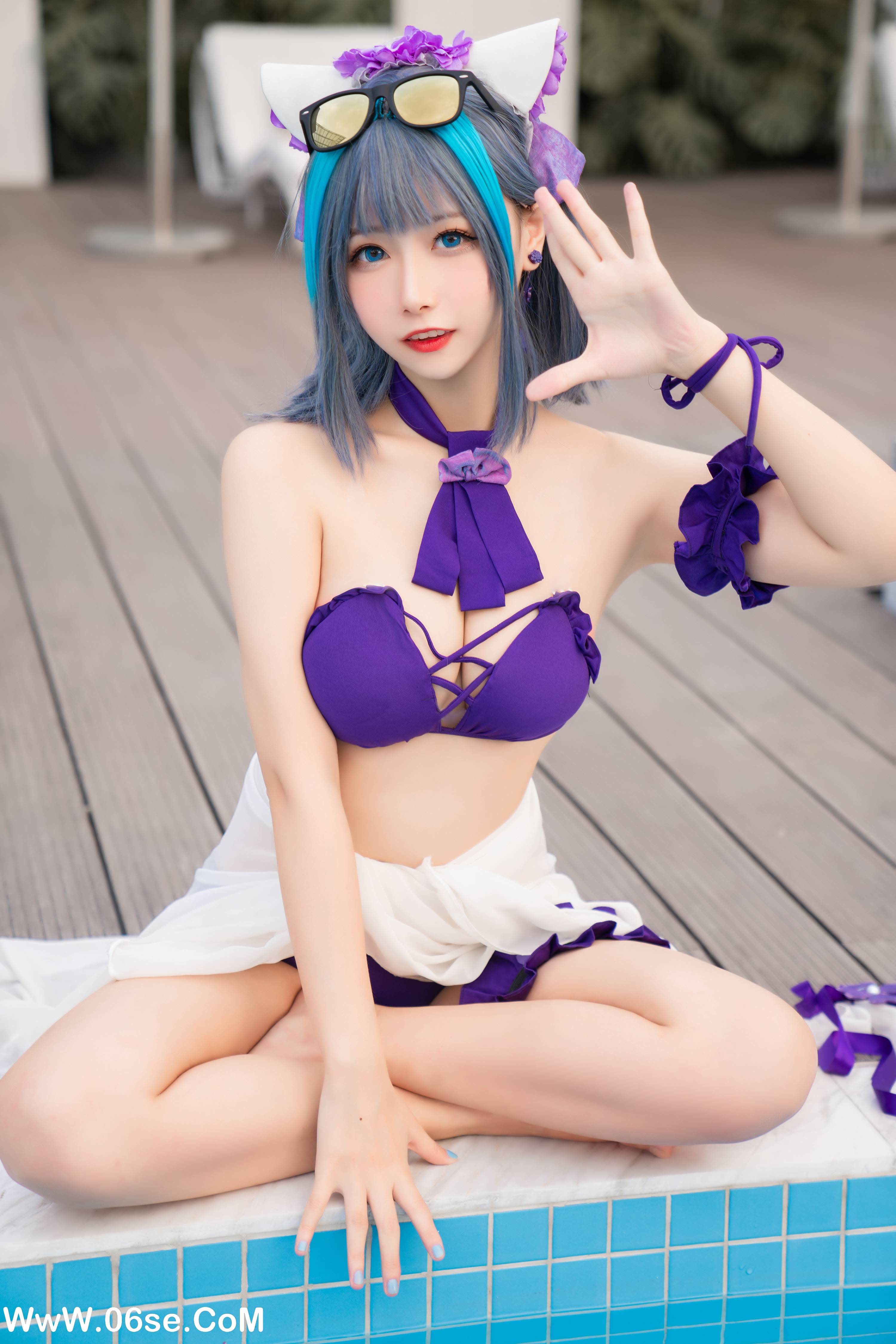 图片[17]-Momoko葵葵 NO.018 – 柴郡水着[40P+1V313M]-六色网