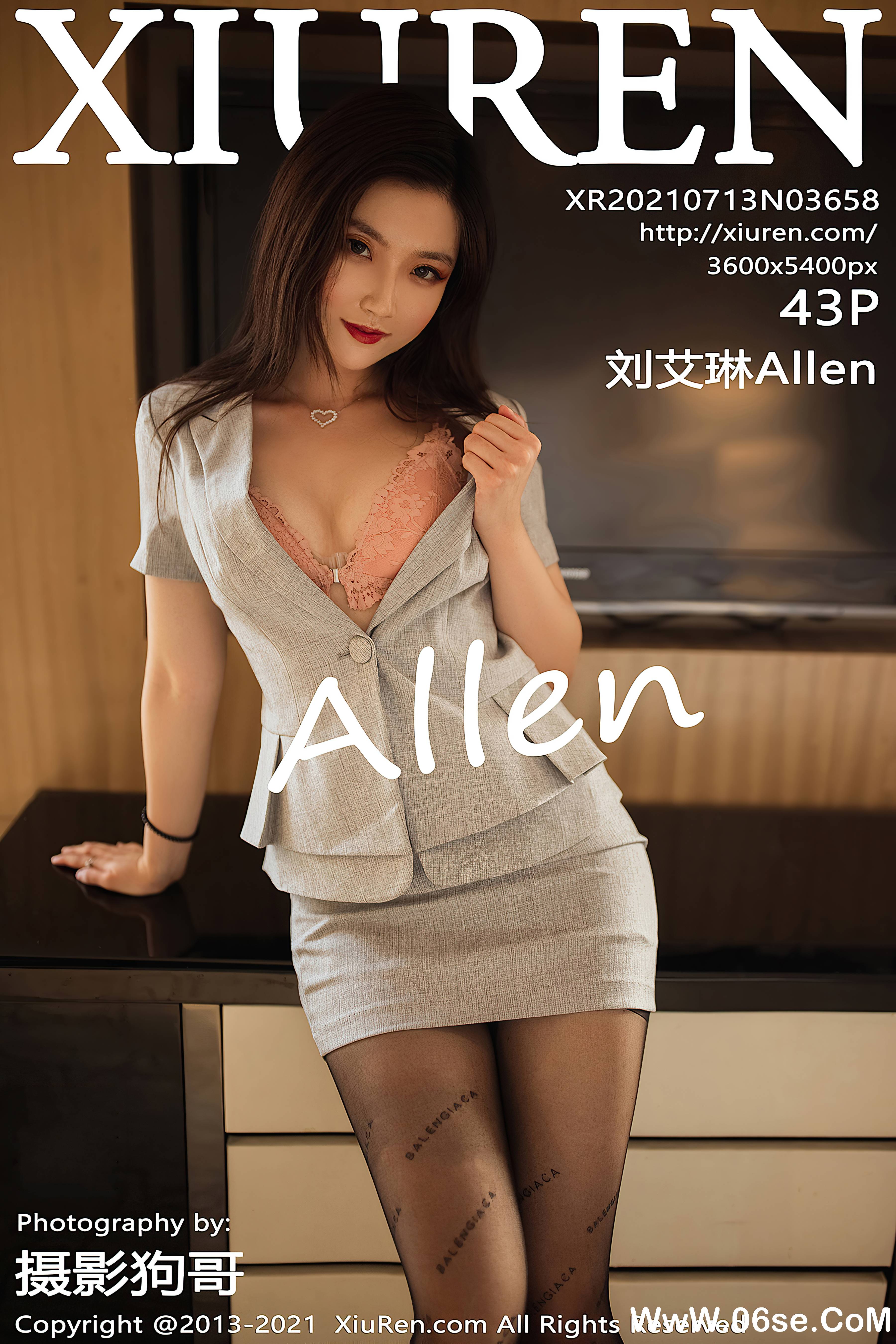 [XIUREN秀人网] 2021.07.13 NO.3658 刘艾琳Allen[43+1P416M]-六色网
