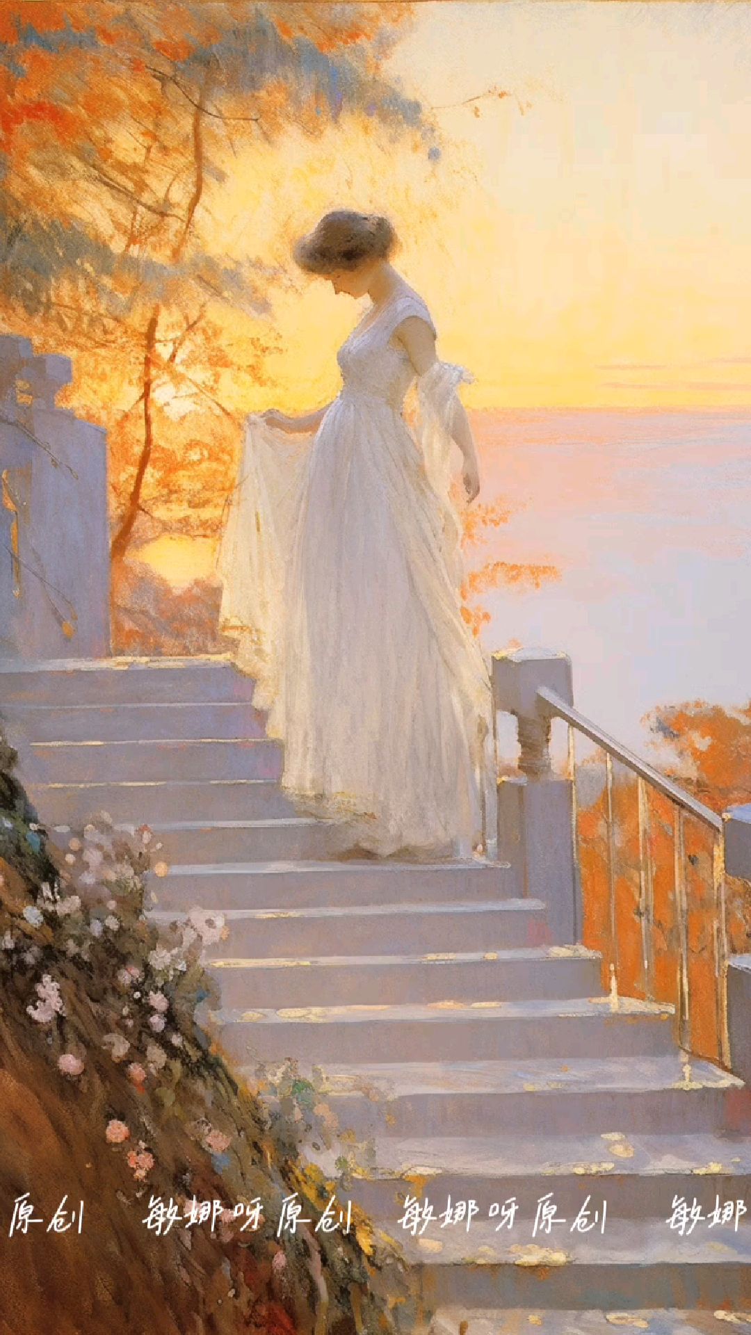 印象派油画——四季悠然 岁月静好 #艺术 #油画 #美术 #治愈 #治愈系 #绘画 #装饰