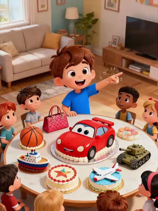 我的生日会有各种造型的蛋糕