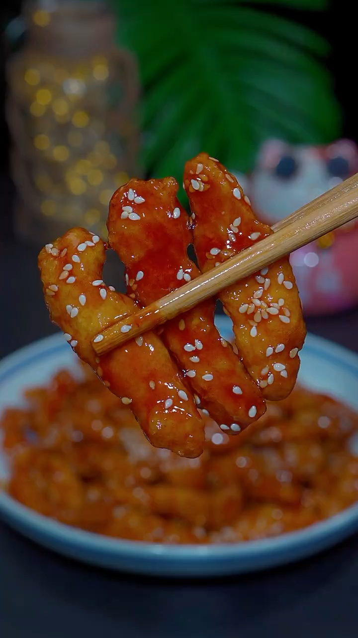 糖醋鸡柳,大人小孩都爱吃