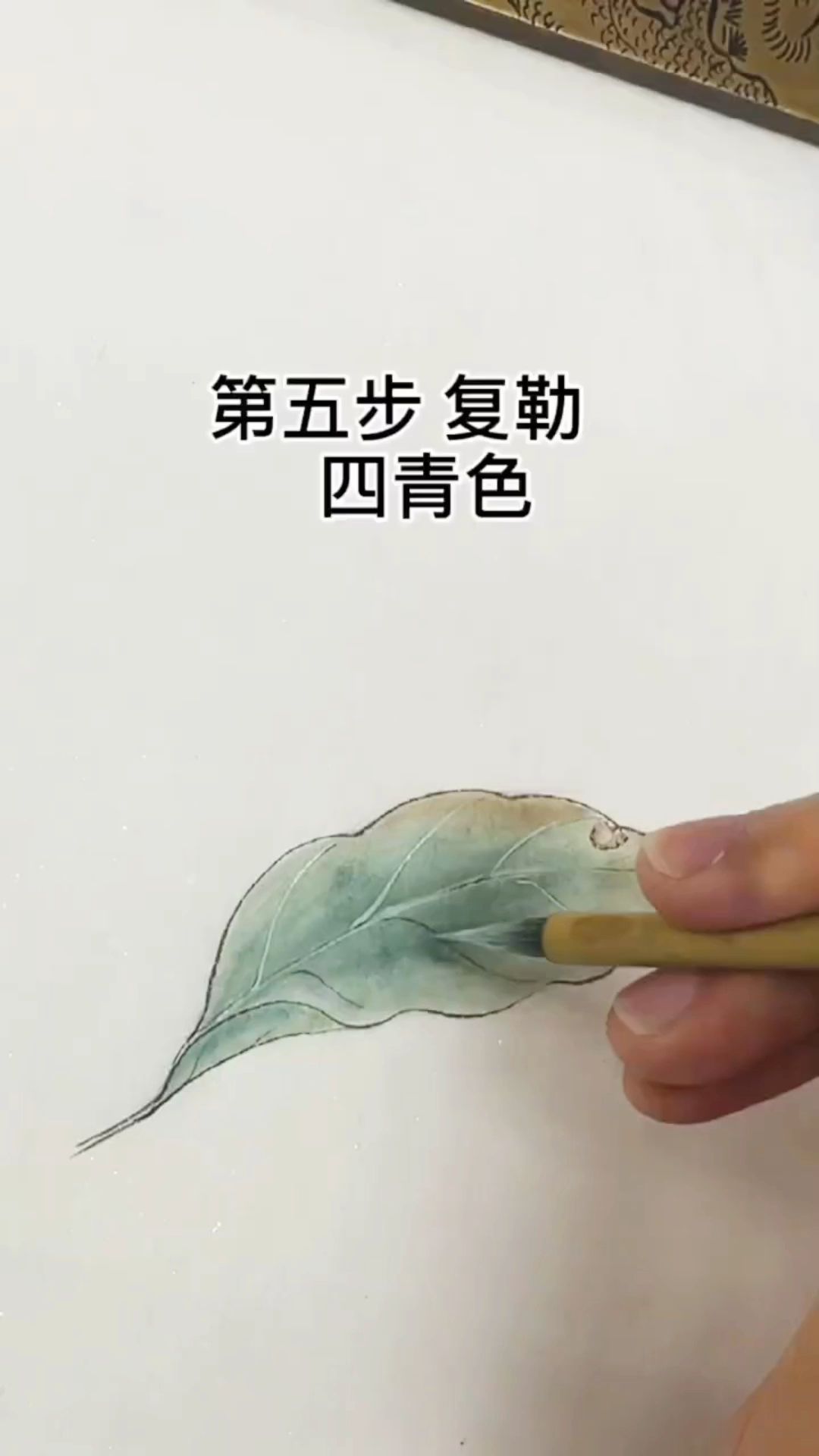 工笔画叶子六步画法步骤