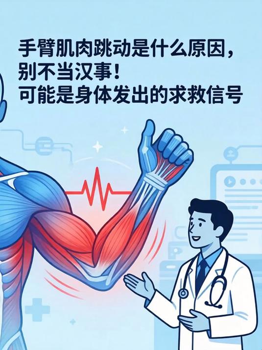 手臂肌肉跳动是什么原因,别不当回事!可能是身体发出的求救信号
