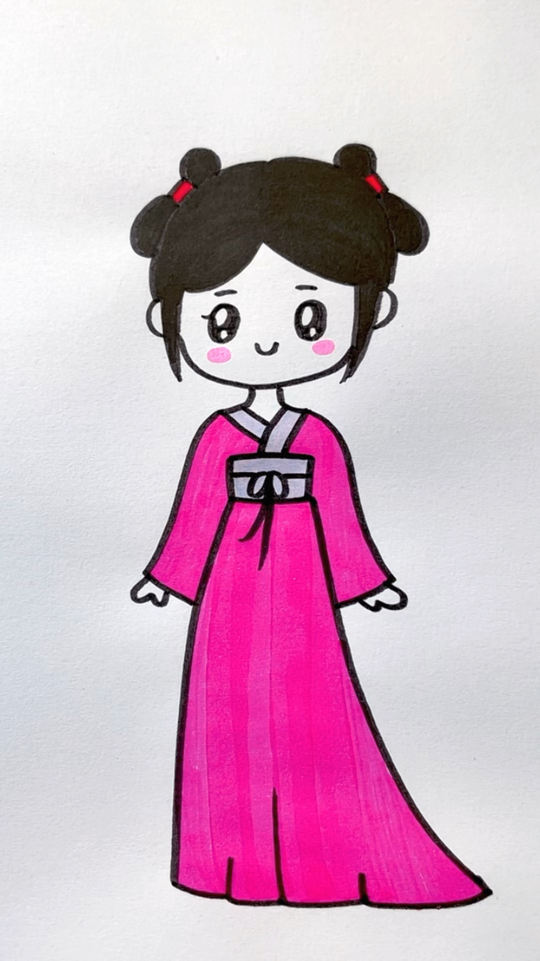 古风女孩简笔画