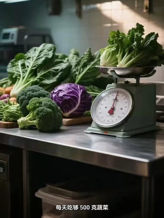 每天 500 克蔬菜,深色占一半