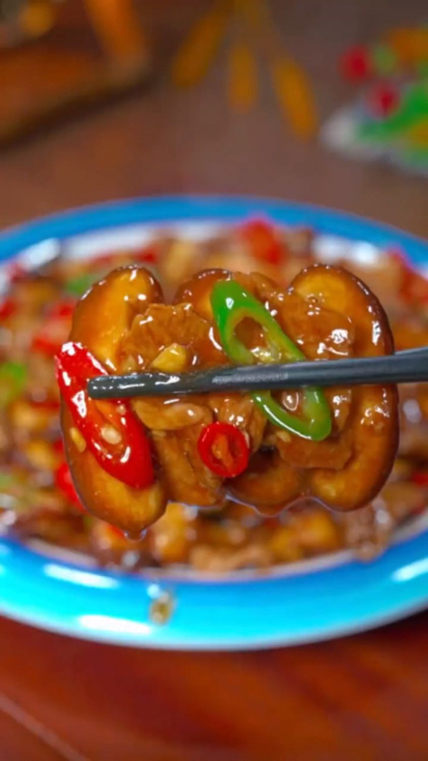 香菇炒肉片这样做