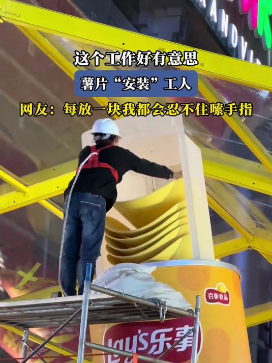 这个工作好有意思,薯片“安装”工人,网友:每放一块都想嗦手指