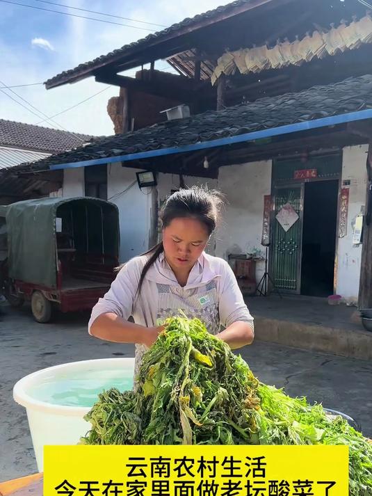 今天在家里面做老坛酸菜