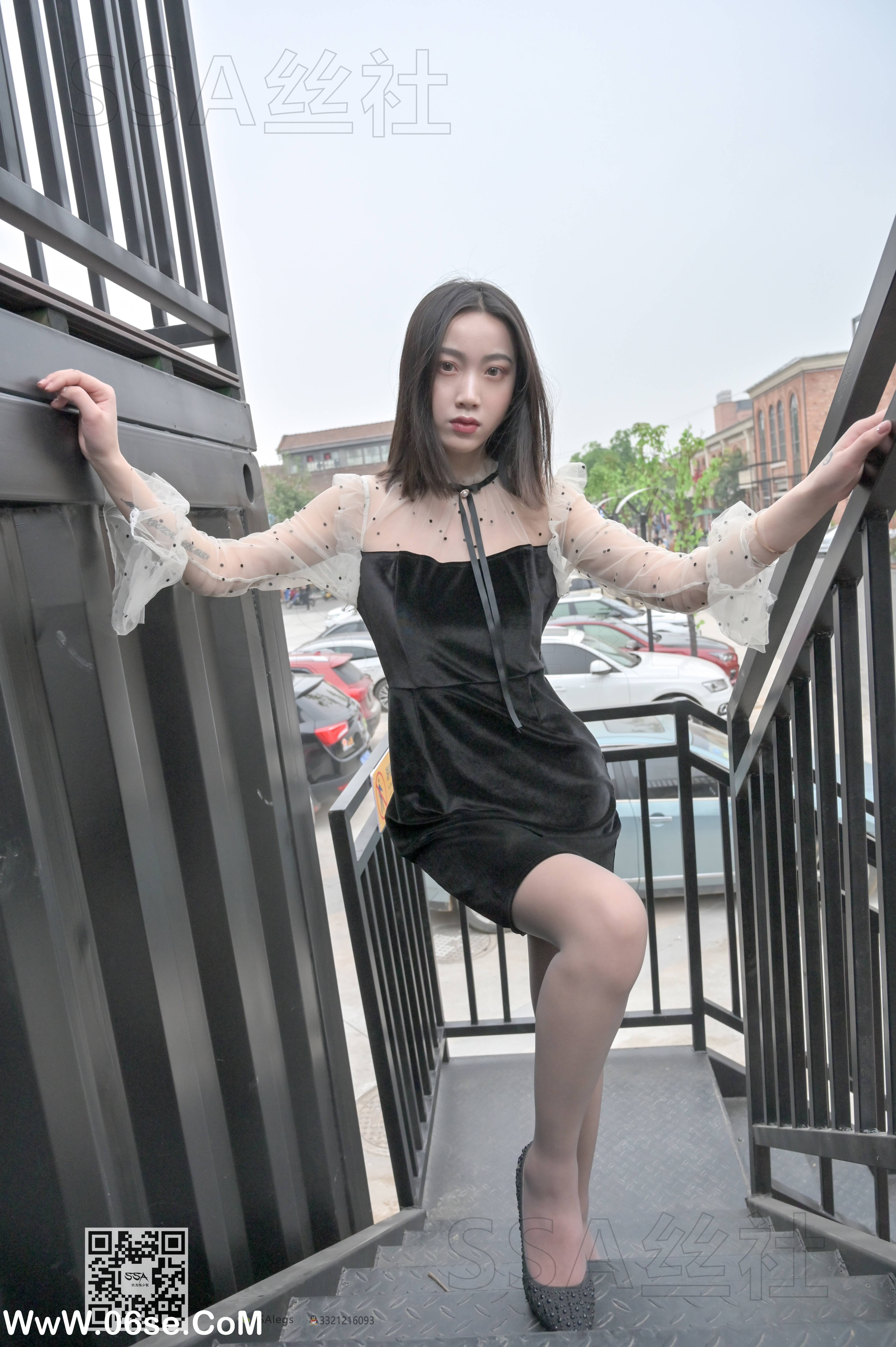 图片[22]-[SSA丝社] NO.096 大大 街拍腿模大大灰丝[145P1.69G]-六色网