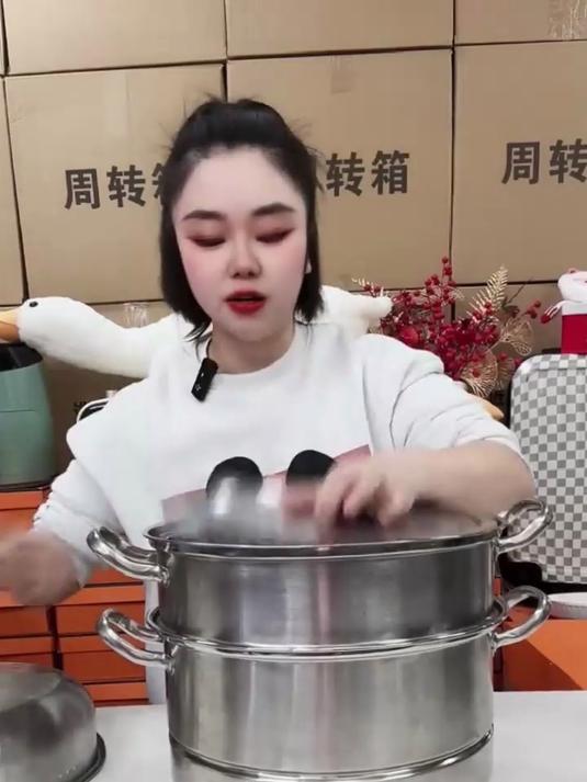蒸煮轻松出美味,三层不锈钢蒸锅