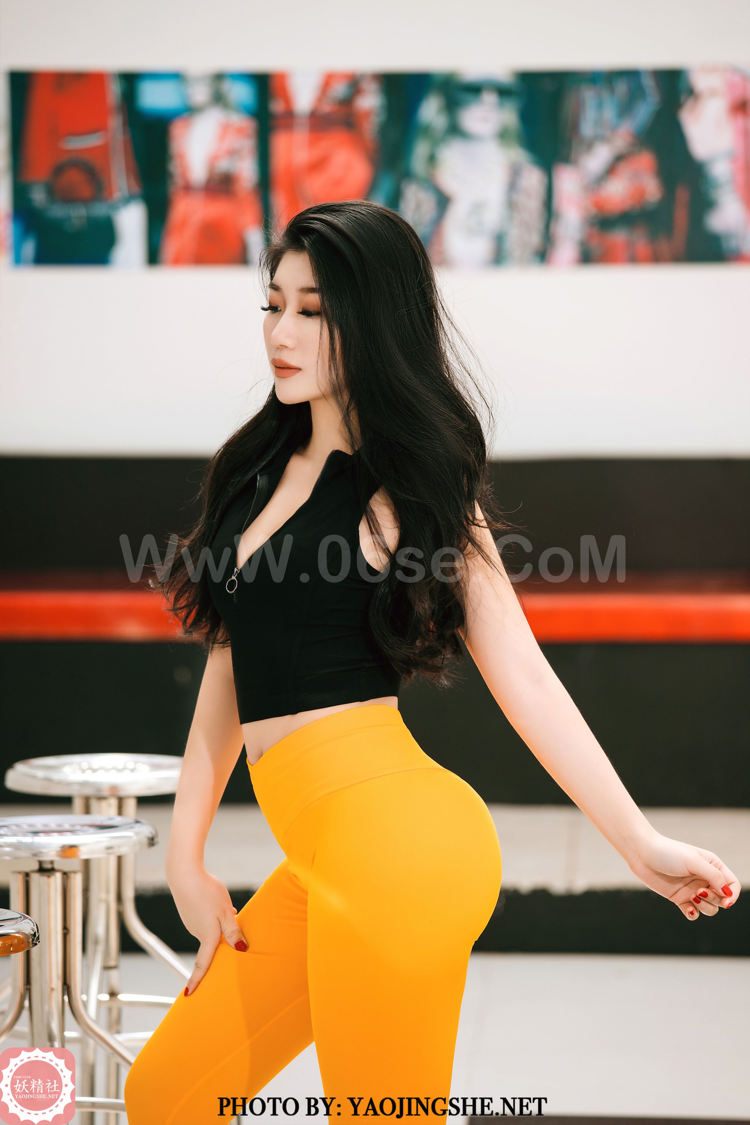 图片[5]-[YaoJingShe 妖精社] V2012《秋韵-健身蜜桃》[30P-201MB]-六色网