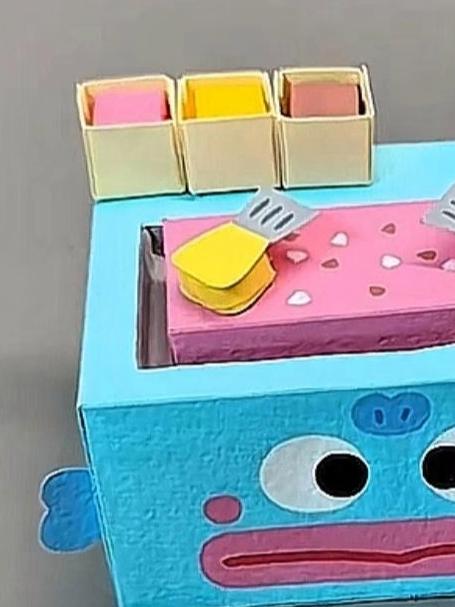 自制食玩家具小丑鱼炒酸奶机,跟好闺闺一起玩很有滋味