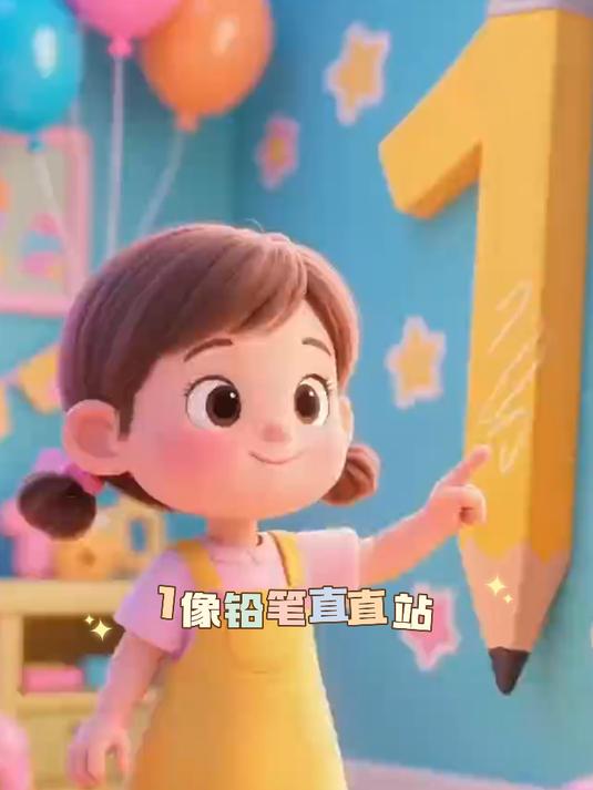 数字儿歌 铅笔