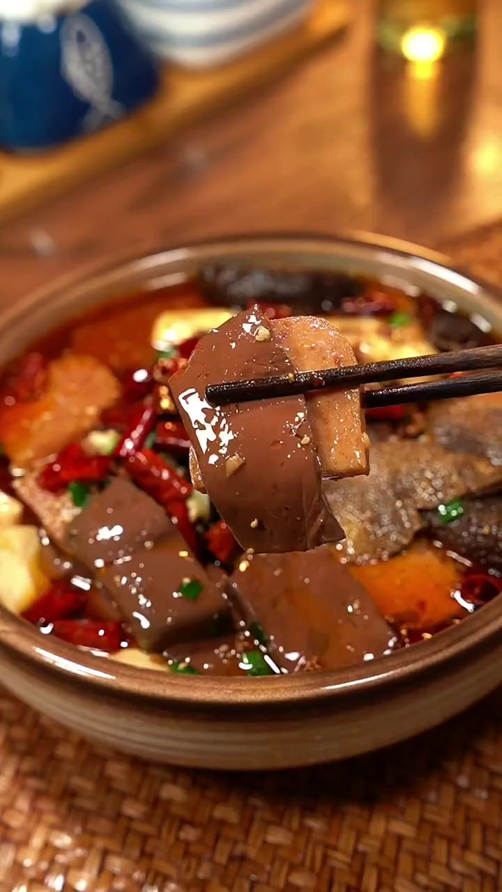 家庭版的毛血旺做法,麻辣鲜香