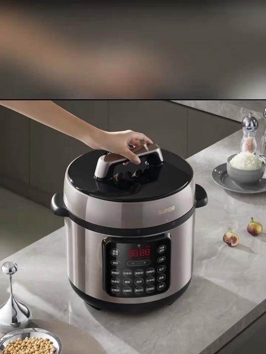 苏泊尔电压力锅家用8L大容量不粘内胆多功能智能预约6809