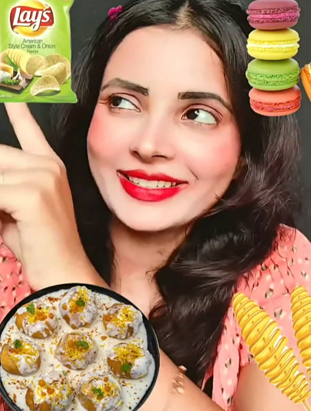 表情包美食ASMR:葱香酸奶味的乐事薯片