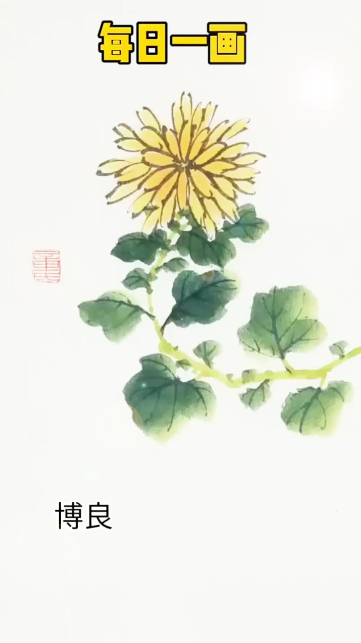 传统国画:国画写意菊花画法