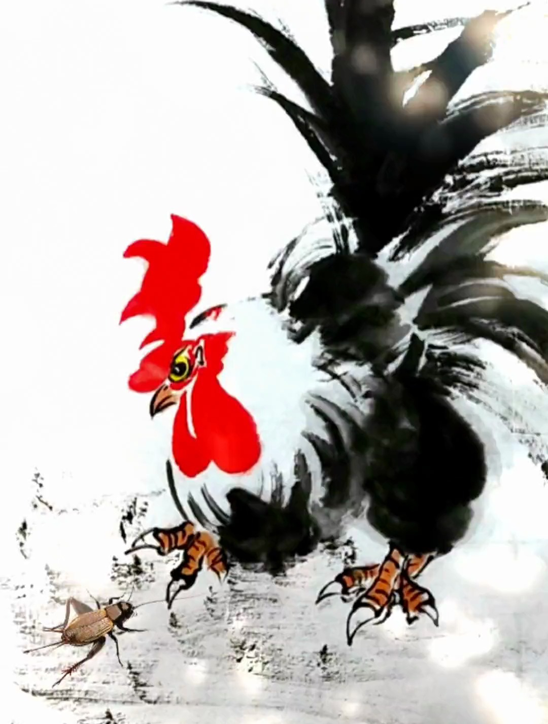 画一只霸气的大公鸡,好作品都是有灵魂的
