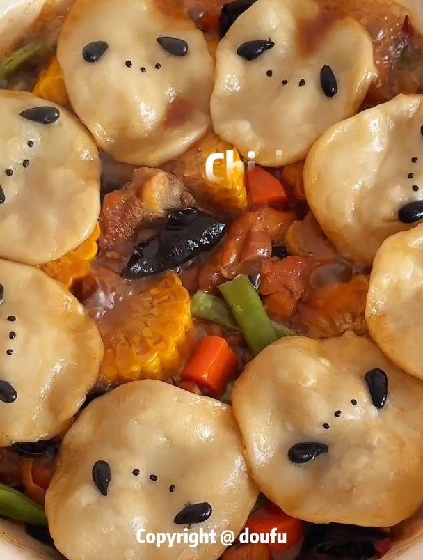 帕恰狗地锅鸡!超美味超简单超可爱的一锅端 地锅鸡