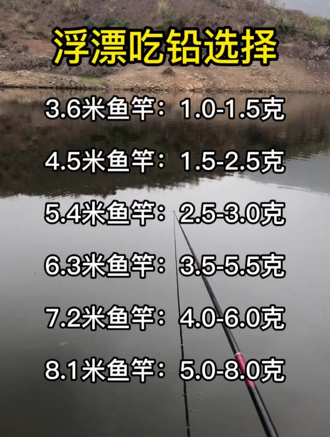 浮漂吃铅选择?手把手教你钓鱼!