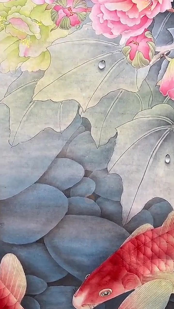 画出鱼儿水中游!