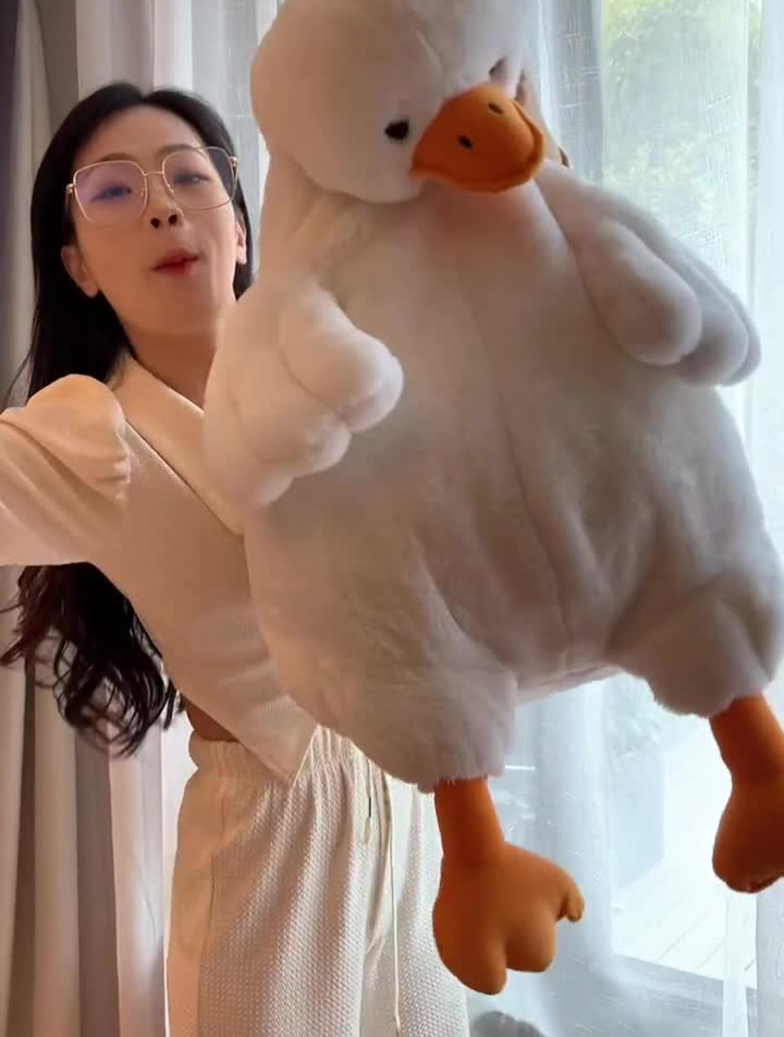 一不小心,呆呆鸭就和鳄鱼在一起了~毛绒玩具呆萌可爱少女心玩偶