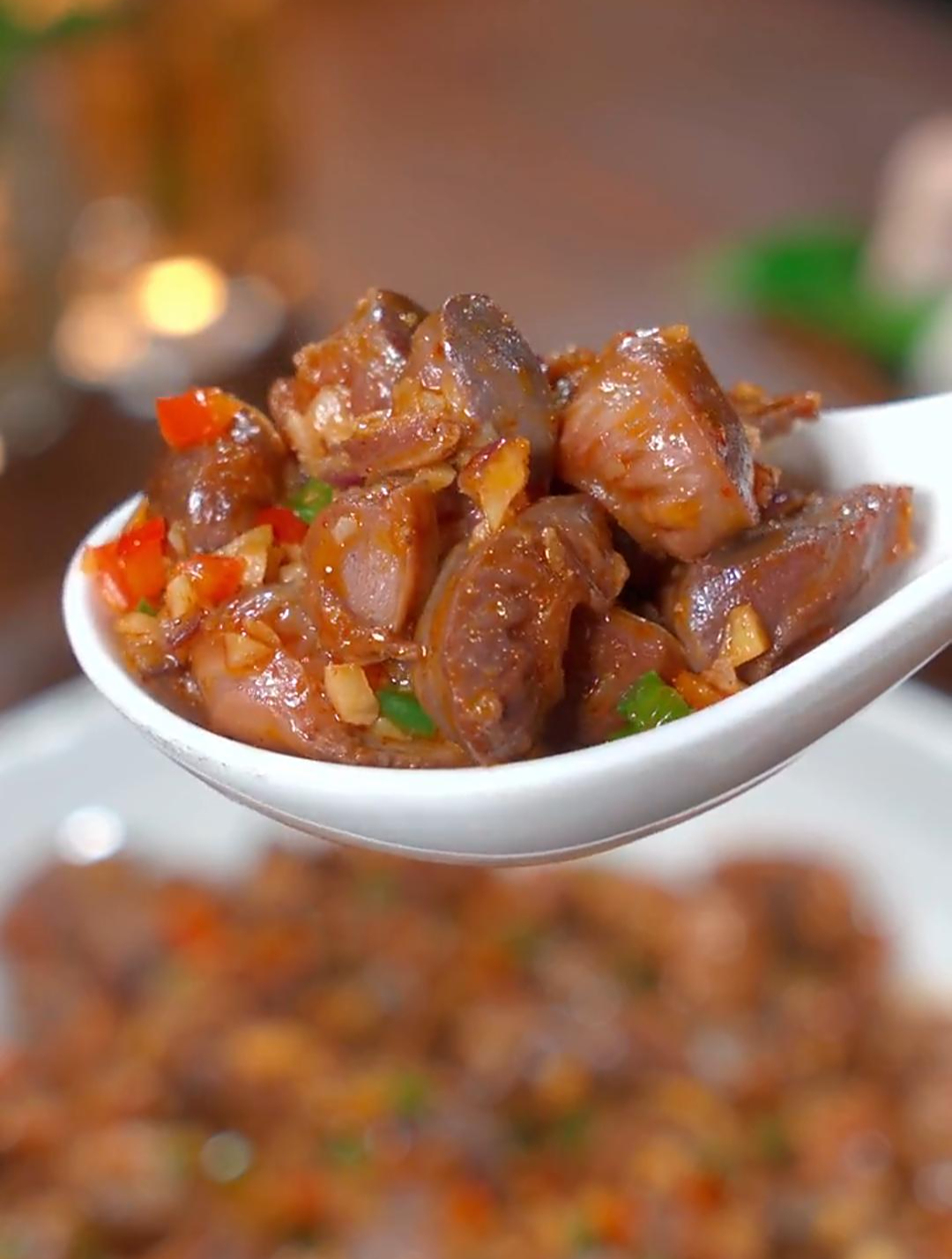 这样做的椒盐鸡肾咸香入味